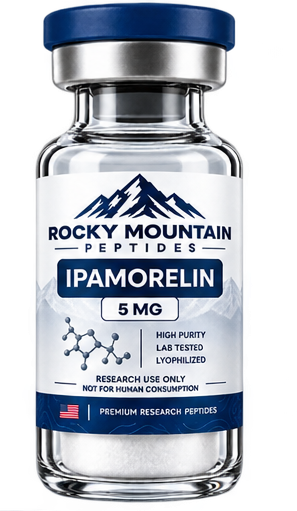 Ipamorelin 5 mg research peptide vial
