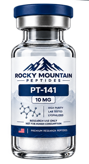 PT-141 10 mg research peptide vial